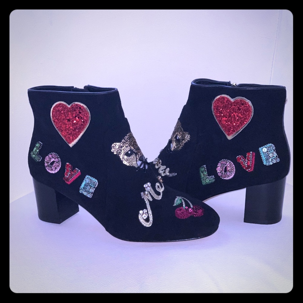 Kate Spade embellished booties